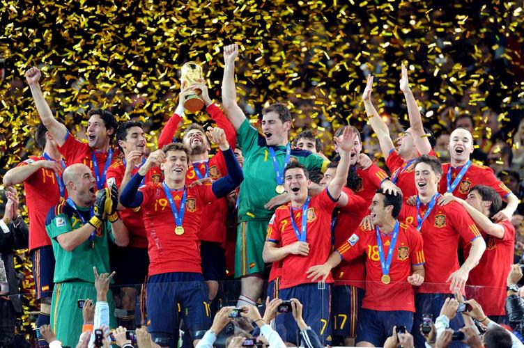 在南非世界杯西班牙夺冠
